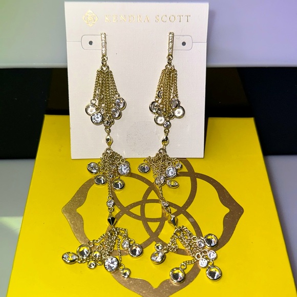 ~Kendra Scott earrings Talluah dangle drop tassels - Picture 3 of 8